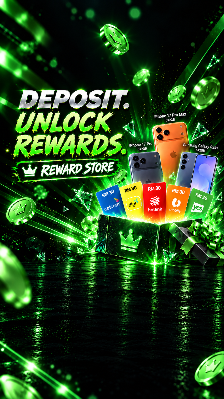 Deposit. Unlock rewards.